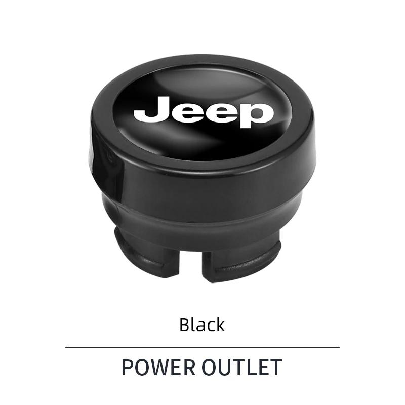 Для автомобиля Jeep Крышка прикуривателя Пылезащитный колпачок Декоративные аксессуары Для Jeep Grand Cherokee Wrangler JK Gladiator Compass Re