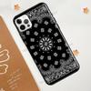 Черный чехол-бандана с бесшовным узором для iPhone 12 Pro Max 13 mini для iPhone XR XS X SE 2020 7 8 Plus 11 Pro Max