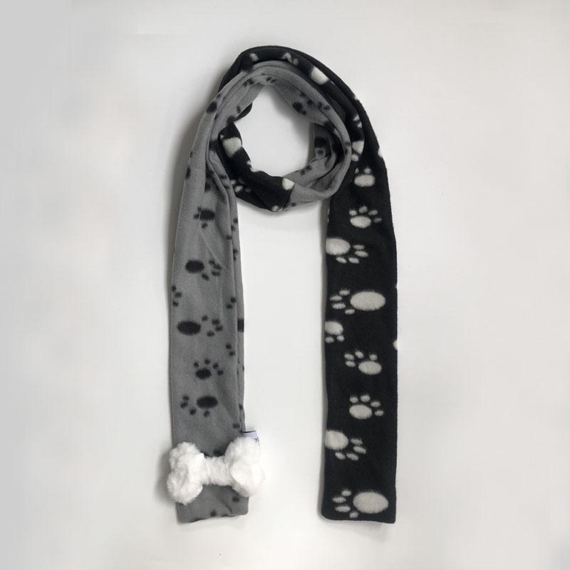 Y2K Star Scarf Vintage Plush Cashmere Longer Scarf Wome Neck Warmer Bone Ornaments Cute Puppy Paw Accessories JK Accessrioes