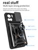 Armor Push Window Phone Case For Xiaomi 12T Pro Poco C40 M5 M4 Redmi K50 Ultra Note 11 Prime 11E 10 A1 Plus Power 5G 4G Cover