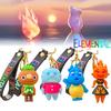 Cute Elemental City Pvc Keychain For Kids And Adults