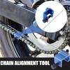 Dirt Bike Chain Alignment Tool Aluminium Alloy Sprocket Chain Adjusting Tool Accurate Sprocket Chain Maintenance Kit For Sport