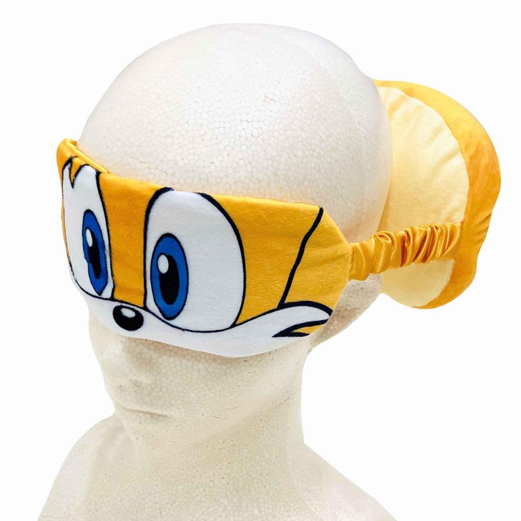 MORIPiLO Маска для сна Sega Sonic Eye 27x6см Мягкая вокруг глаз Комфортный сон Удобные товары для путешествий Блокирующая свет Милая Подходит и для детей, и для