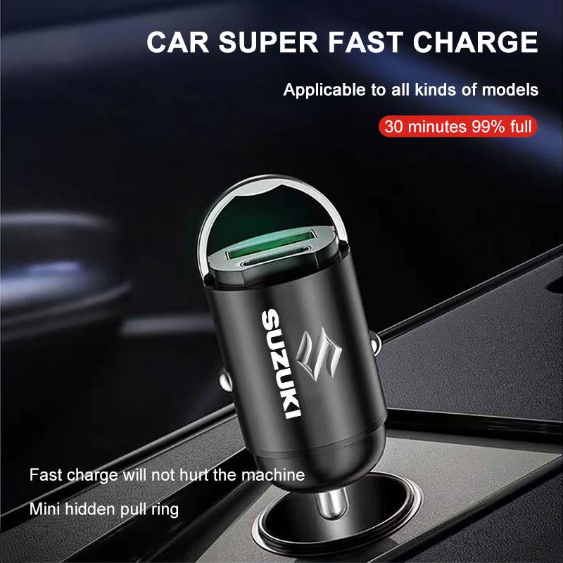 Микро Авто Быстрая Зарядка Автомобильный Разветвитель Прикуривателя Переходник Автоаксессуары для Suzuki Jimny Samurai S-Cross SX4 GW250 Swift XL-7 ALTO IGNIS