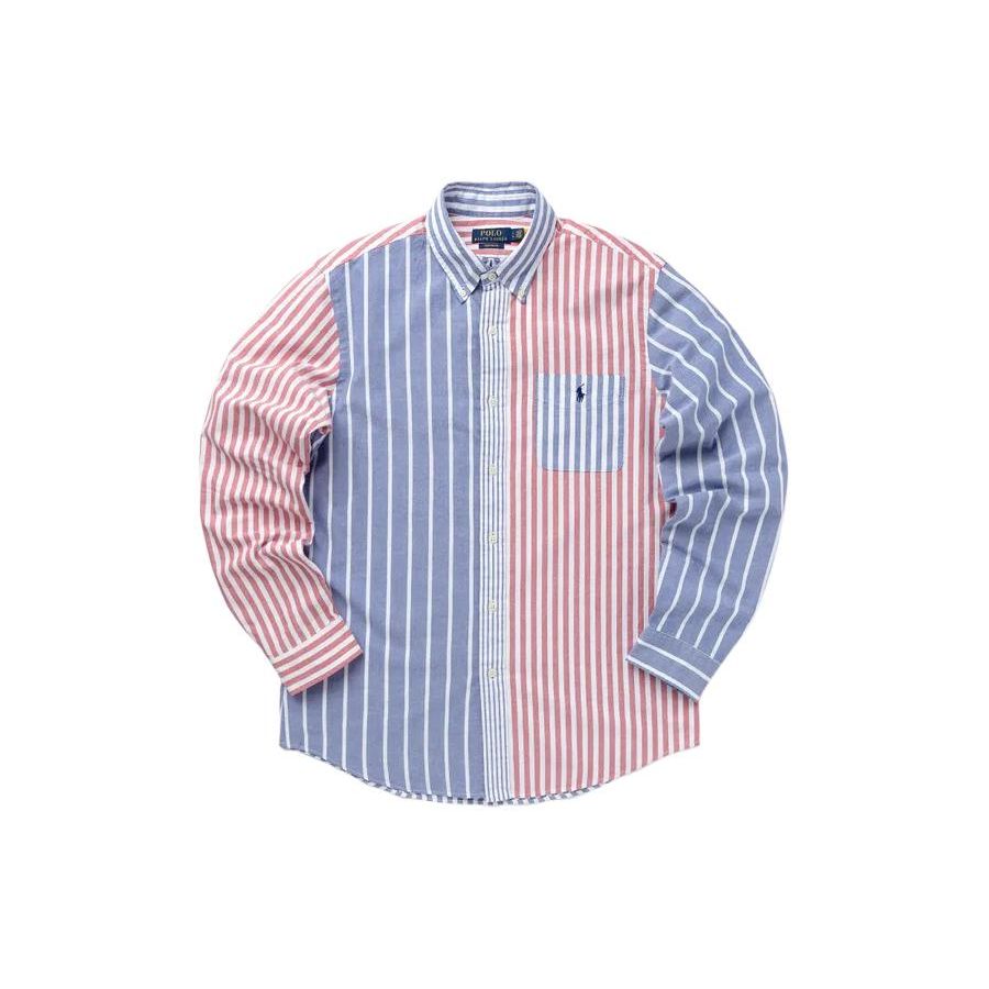 Polo Ralph Lauren Logo Striped Color Blocked Polo Shirt Men Shirts Multicolor 710914021-001