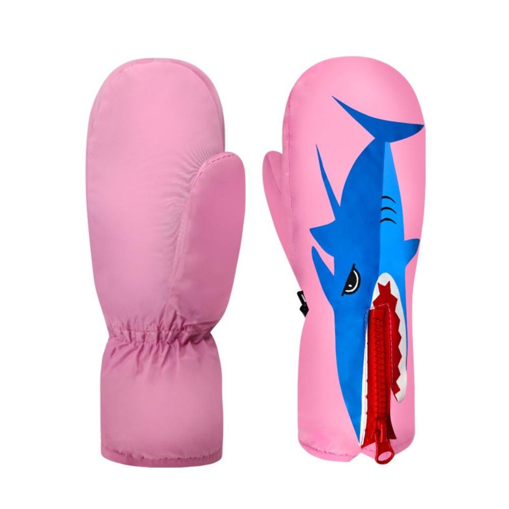 Теплые лыжные перчатки Ветрозащитные хлопковые перчатки Лыжные аксессуары Детские перчатки Катание на коньках