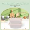 Прямоугольные биоразлагаемые коробки для еды из кукурузного крахмала, 650 мл