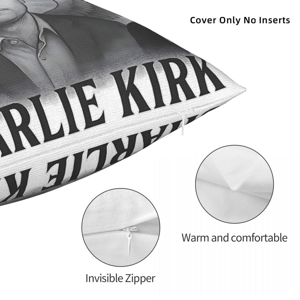 Decorative Pillow Cover Official In Loving Memory Of Charlie Kirk Accessories Home Pillow Case Cover Zipper Multi Size