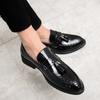 Luxury Brand Office Shoes Men Fashion Soft Moccasins Men Loafers High Quality Leather Tassel Shoes Mens Flats Driving Shoes