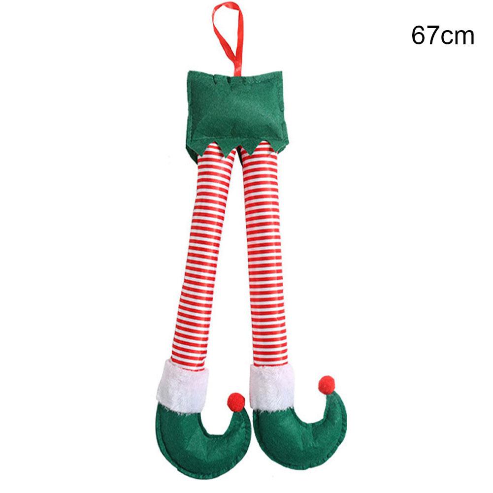 Elf Leg for Car Trunk - Christmas Car Decoration, Rear Side Window Decor, Santa Claus Feet, Red Elf Boots Sticking Out of Trunk