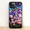 BW-2 Anime One Piece Soft Black Case for iPhone XR 14 15 11 12 13 6 7 8 X XS Pro Max Samsung S22 S23 S21 S24 FE Ultra S8 Plus