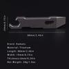 Hamans EDC Titanium EDC Pry Bar Keychain Bottle Opener Portable Multi-Tool Multi-Tool