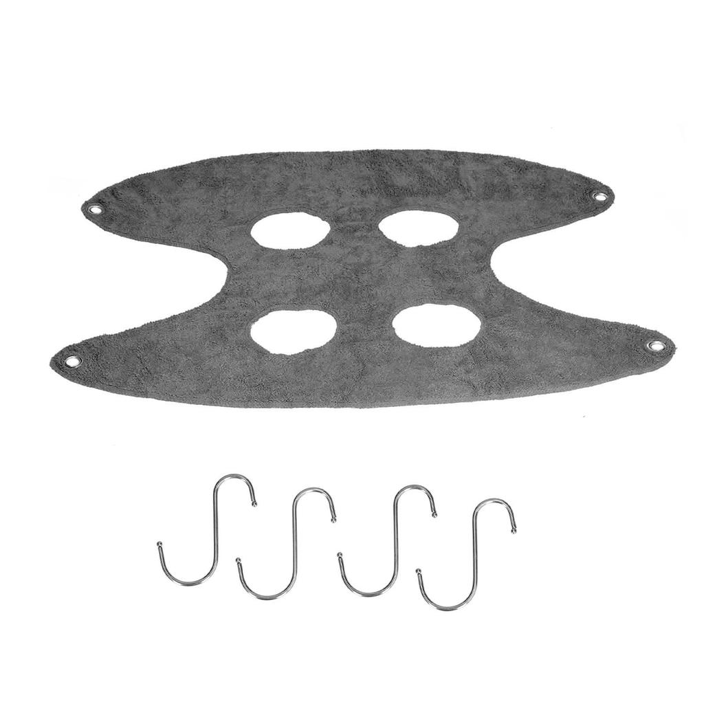 Слинг для груминга питомца Слинг-гамак для груминга собаки Помощник для купания, мытья, стрижки ногтей L Серый