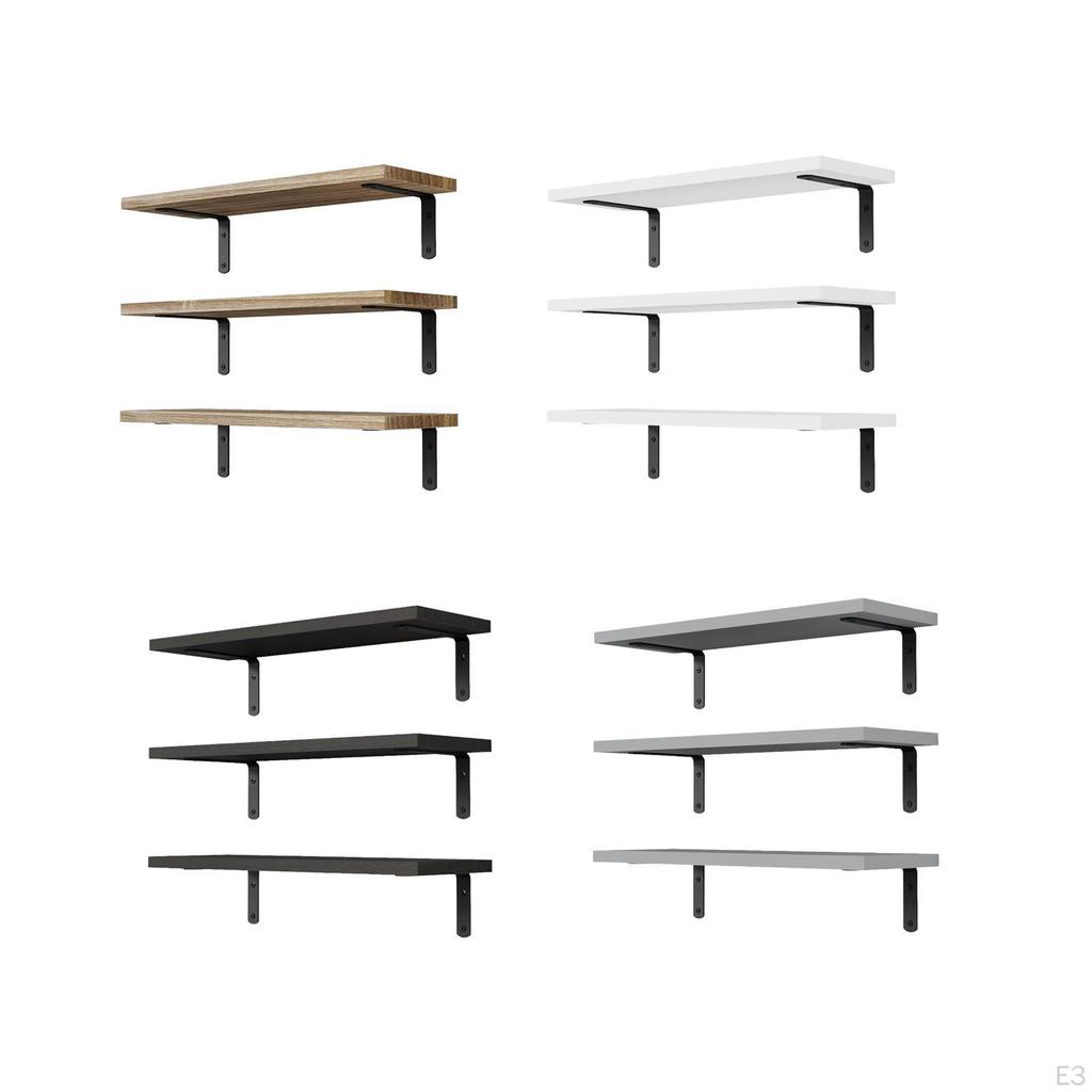 3 шт. настенные деревянные подвесные полки, универсальные, экономящие пространство, декоративные для