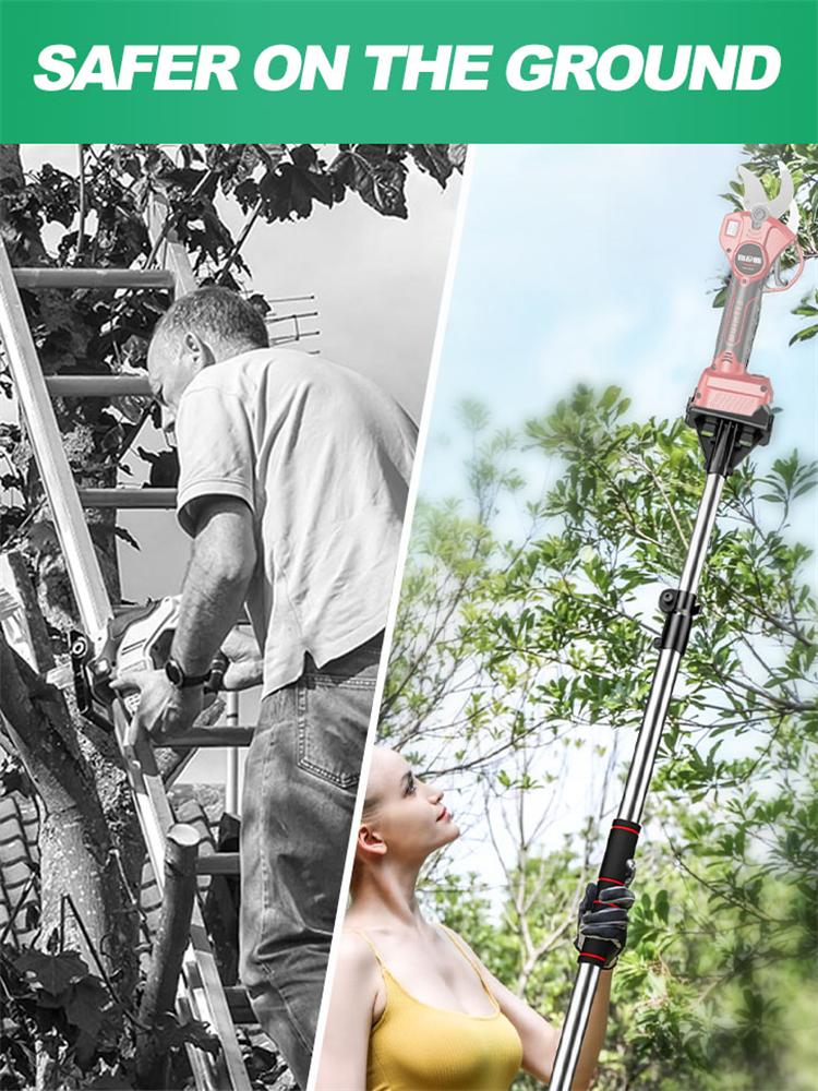 Электрический секатор Телескопическая штанга Регулируемая длина 1,3 м-2,15 м Телескопическая удлинительная штанга для секатора Makita для обрезки побегов