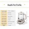 Bear 0.8L Mini Glass Health Kettle CN plug (adapter included)