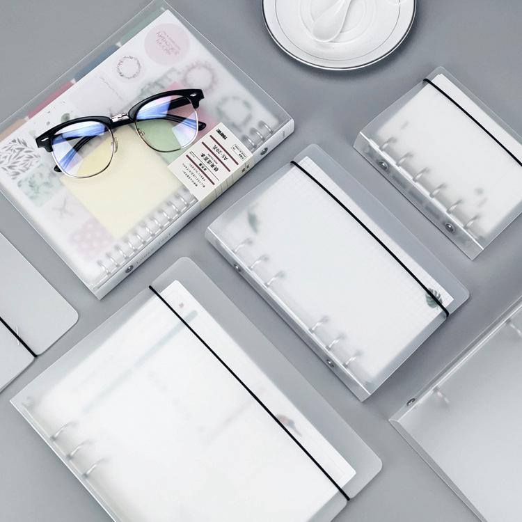 Loose-Leaf Ring Binder Notebook Cover, A4/B5/A5/A6, 4/6/9 Hole Portfolio File Folder