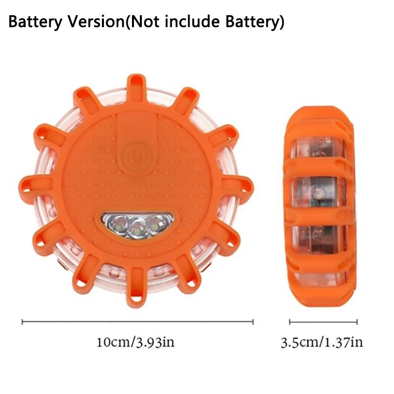 LED Emergency Lights Flare 9Modes Safety Warning USB Rechargeable Flashing Lamp Red Strobe Dash Light for Trucks Vehicle Car