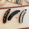 Geometric Leopard Print Hair Clip Acetic Acid Hairpin Personalized Acetate Banana Clip  Female
