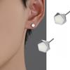 Ear Hole Earrings Male Tide Niche Design Sense Simple Silver Personality Ruffian Handsome Boys Earrings