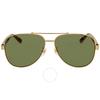 Мужские солнцезащитные очки-пилоты зеленого цвета gg0528S 009 63