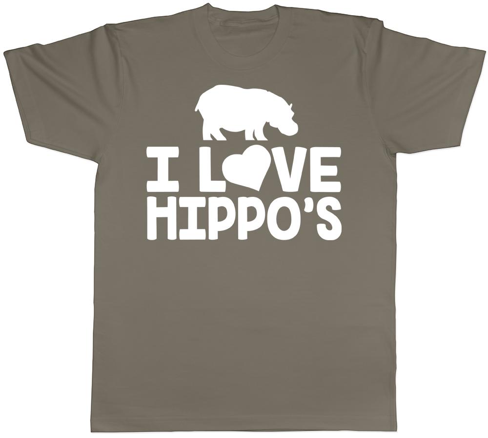I Love Hippos Unisexs Unisexs TShirt