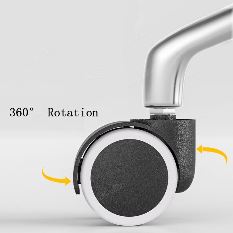 1 Pcs 1inch Universal Mute Office Chair Wheel Caster Heavy Duty Swivel Castor Replace Furniture Wheels Roller Rubber Brake DIY