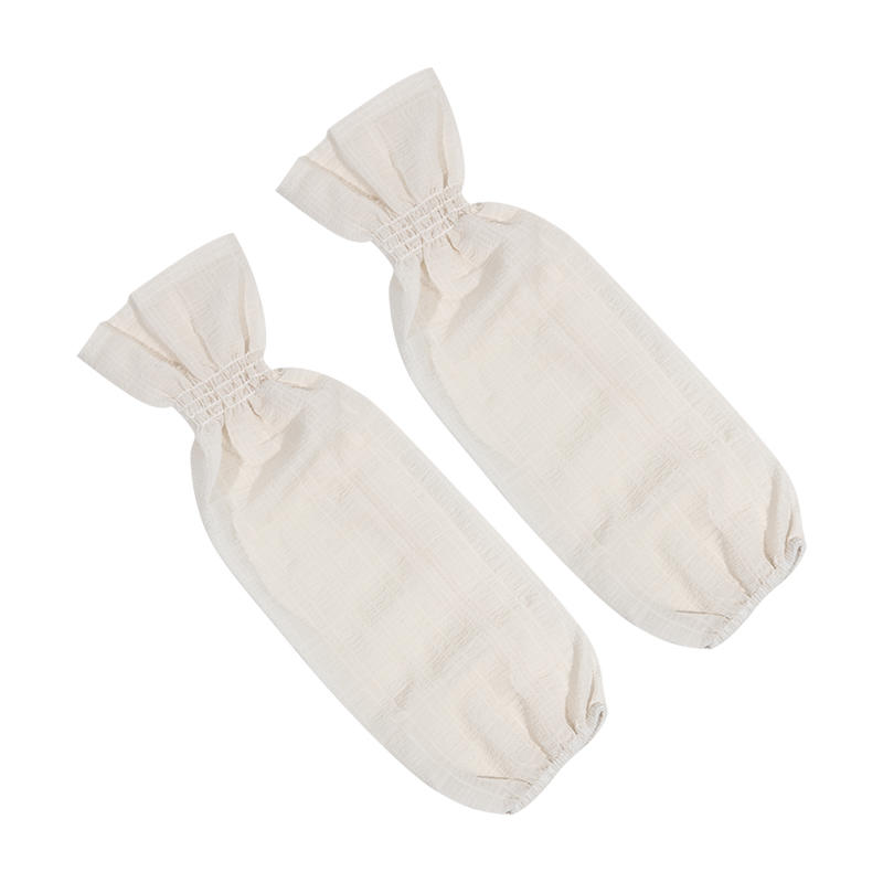 Summer Women's Ice Silk Sun Protection Arm Sleeves Elegant Pleated Bubble  Anti-UV Gloves Cooling Sleeves for Outdoor Driving Cycling