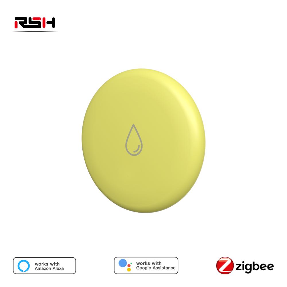 Детектор протечки воды Zigbee Профессиональная защита от воды IP65 Tuya Zigbee Умный датчик затопления и протечки воды Управление через приложение Удаленный металлический зонд