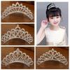 Rhinestone Tiara for Girls - Princess Crown Headpiece, Birthday Gift & Performance Hair Accessory