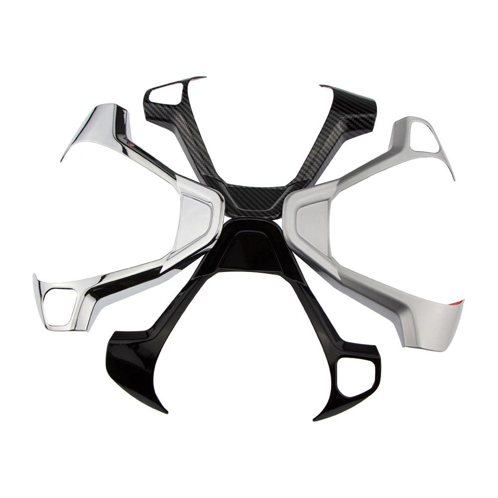 Для Ford Fiesta MK7 2009-2017 Ecosport 2012-2017 Чехлы на руль автомобиля Декоративная наклейка Автоаксессуары для стайлинга