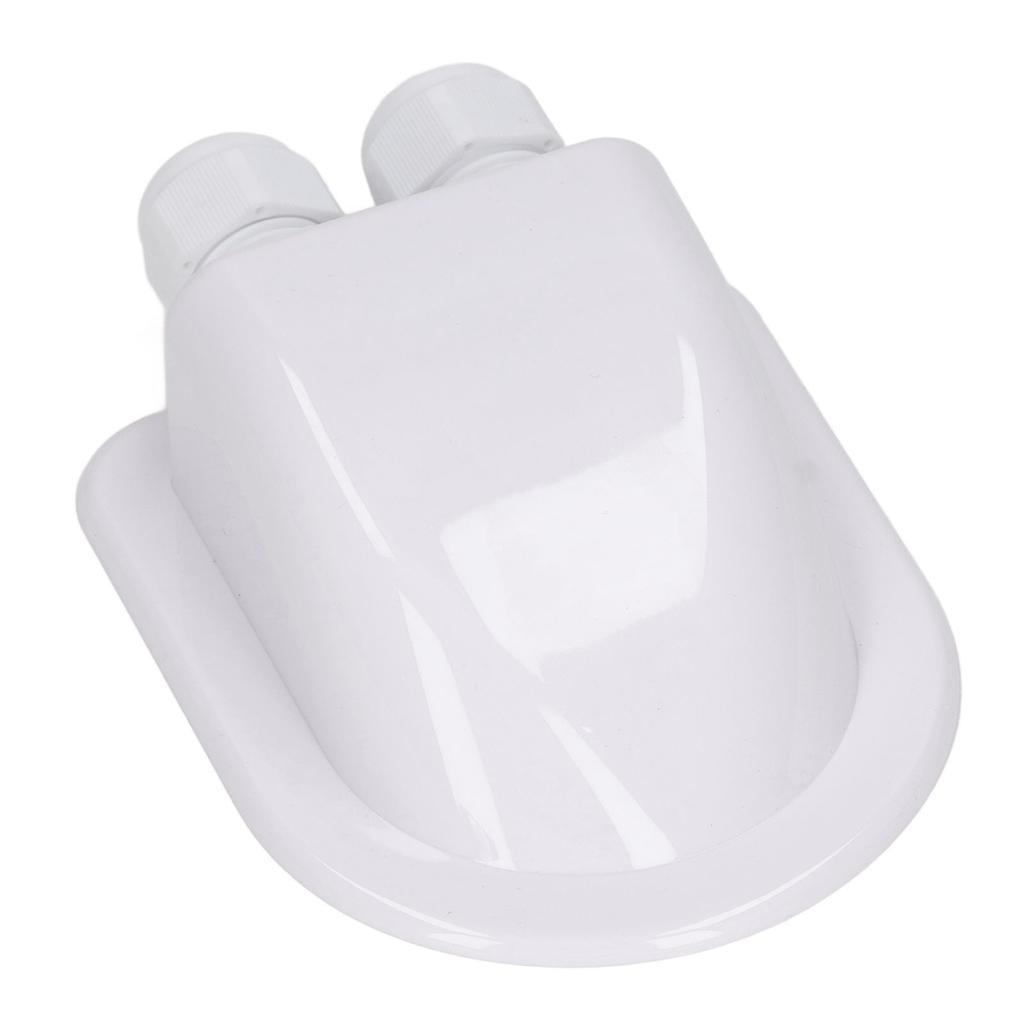 ABS Распределительная коробка для кабелей Водонепроницаемая для солнечной панели Двойной ввод кабеля Сальник для наружной электропроводки Белая