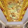 Потолочная фреска Европейская фреска ангела 3d обои для гостиной Фреска потолочные обои домашний декор