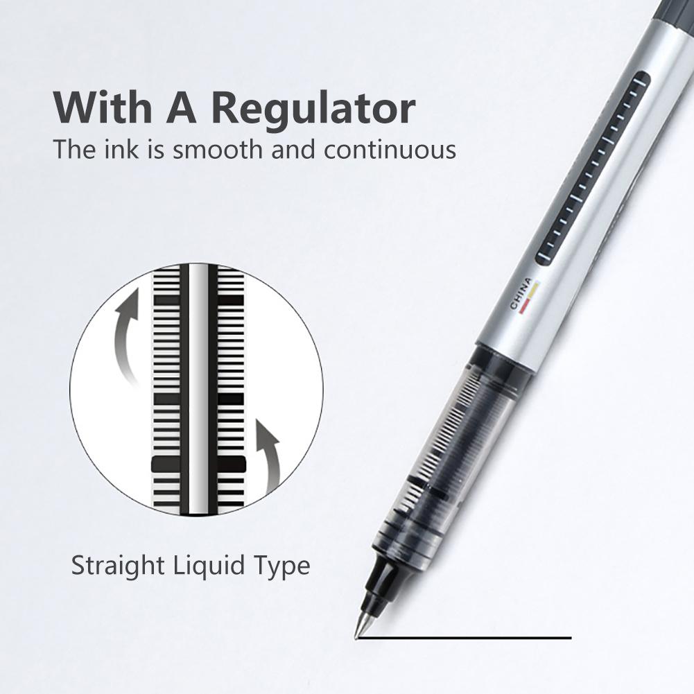 New Fine Nib Gel Pen Student School Ballpoint Office Accessories Business Stationery Big Ink Capacity