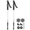 Трекинговые палки, набор, походная палка, лыжная палка, амортизатор, телескопические костыли, серебро