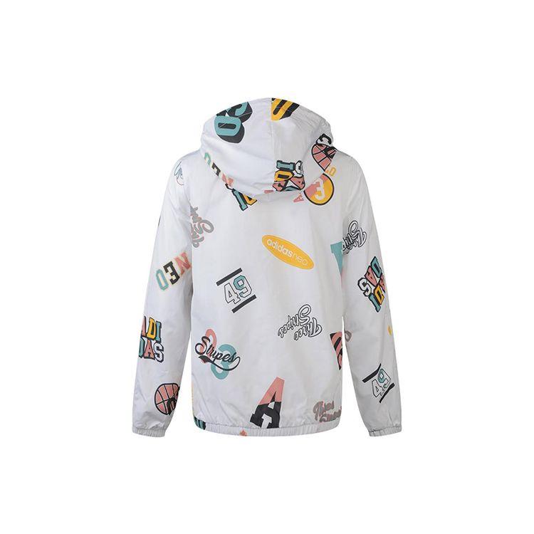 adidas Neo W Fav Wb Sports Hooded Jacket Women Jacket White FK9950