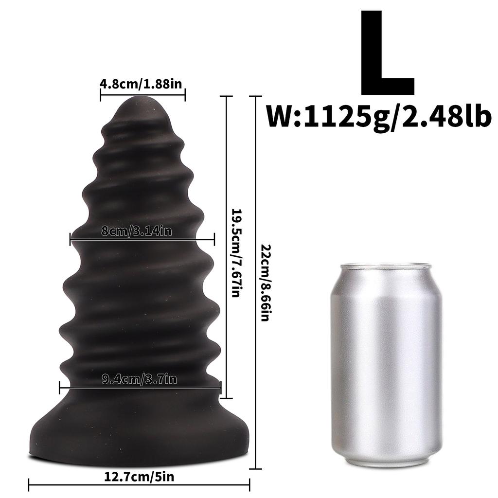Супер большой винтовой гвоздь анальная пробка для мужчин и женщин задний корт расширительное устройство мастурбация жирная нить легко вставляется легкая секс-игрушка Climax SM