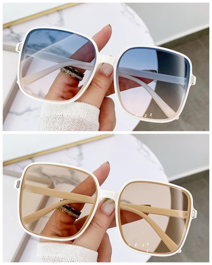 2 шт. Солнцезащитные очки для женщин трендовые с защитой от УФ-лучей, ретро солнцезащитные очки, квадратные солнцезащитные очки с рисовым гвоздем, солнцезащитные очки с градиентным цветом