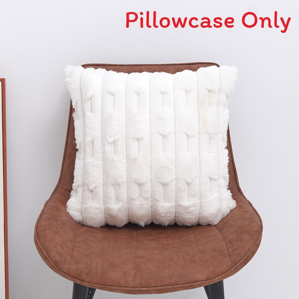 Наволочка Только Роскошные Наволочки из Искусственного Кроличьего Меха Современные Шикарные Подушки для Дивана Разных Размеров
