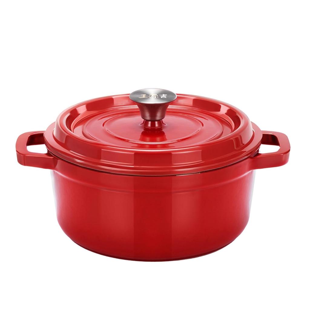 WANGYUANJI чугунная эмалированная безводная кастрюля большой емкости и тяжелая чугунная эмалированная кастрюля с индукционной духовкой глубокая многофункциональная домашняя
