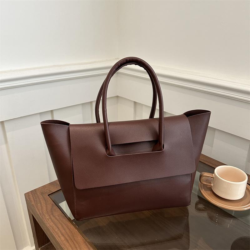 Новая модная нишевая сумка большой вместимости, женская сумка, осенняя большая сумка, ретро сумка-тоут для通勤