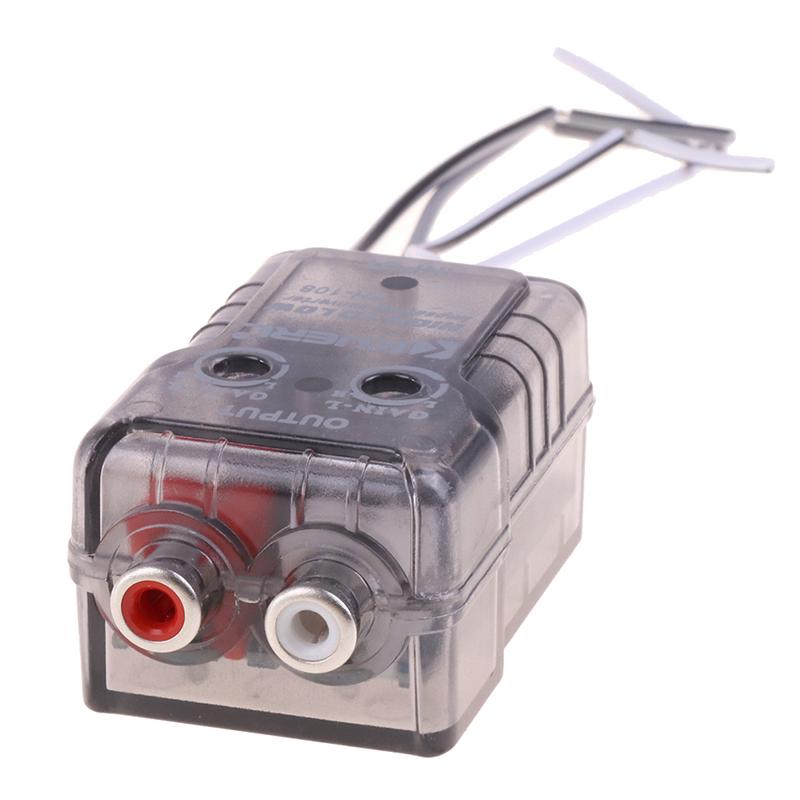 High Level Speaker Signal To Low Level Rca Adapter Car High To Low Subwoofer Converter