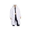 Solid Color Warm Hooded Windproof Down Jacket Women Outerwear White HF7894-100