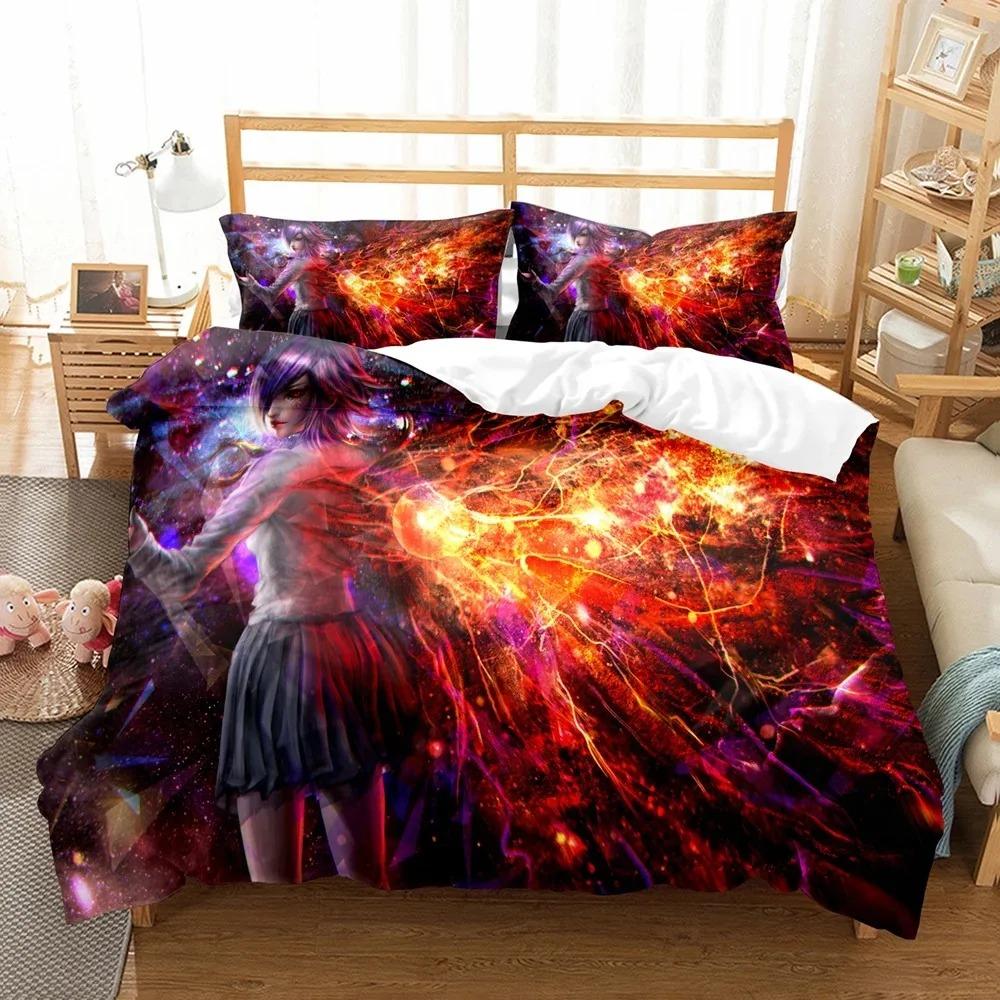 Модный 3D-принт Game Epic Seven Постельное белье Одеяло Пододеяльник Наборы Наволочек Твин Полный Королева Кровать King Постельное белье Домашний Текстиль