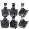 PU Leather Car 5/6 Speed Gear Stick Shift Knob Boot for VW Golf Rabbit Jetta MK5 MK6 2004-2014