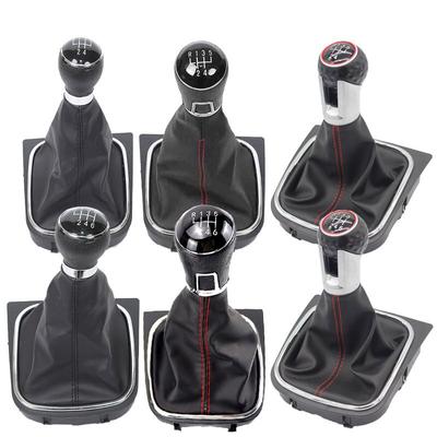 Автомобильная ручка переключения передач из искусственной кожи 5/6 скоростей, ручка переключения передач для VW Golf Rabbit Jetta MK5 MK6 2004-2014