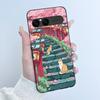 Cute Case For Sony Xperia 10 VII Fundas Capa Printing Shell Protective Cover Soft Silicone Cartoon Black Casing Coque