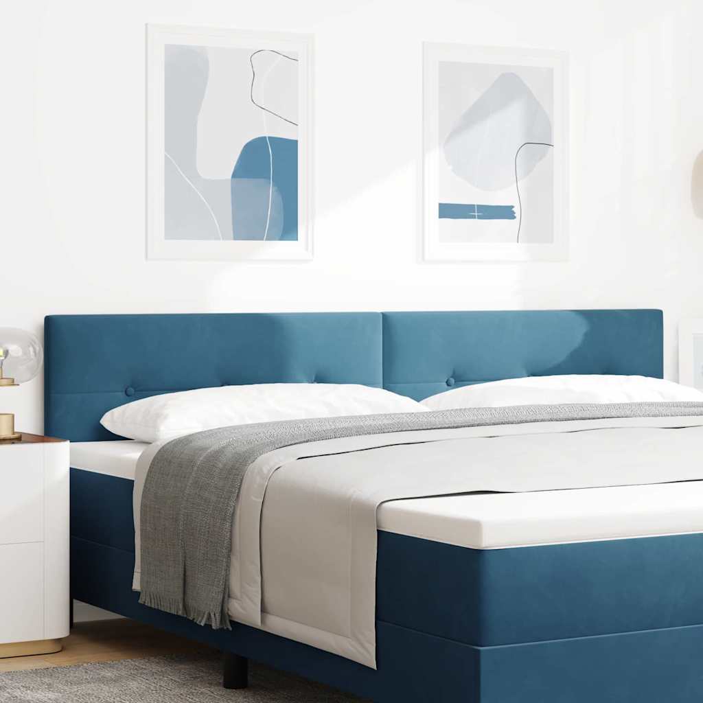 Headboard Dark Blue 200 cm Velvet