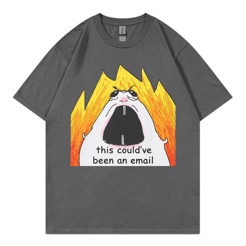 This Couldve Been An Email Tshirt Funny Office Hamster Meme Graphic T Shirts Unisex Unisex Fashion Casual Short Sleeve Tshirts