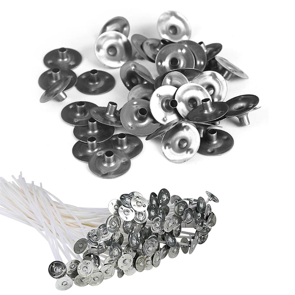 Craft 12.5*2.5mm Metal Handmade DIY Candle Wick Sustainer Stand Base Holder Wick Tabs